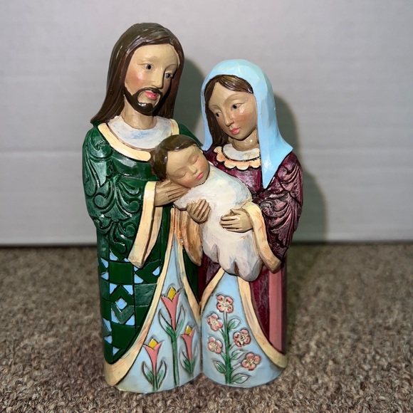 Jim Shore 6006657 Blessed With A Saviour - Pint Sized Holy Family 2020 New - Picture 3 of 5